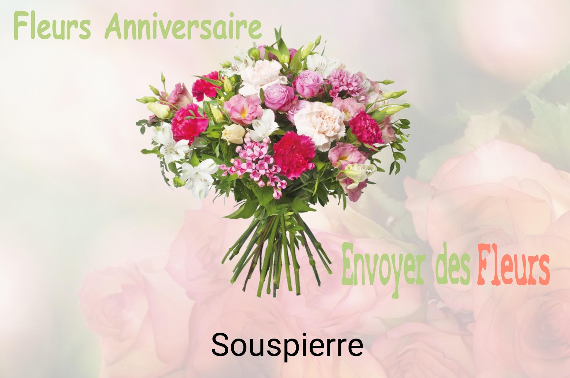 Bouquet de fleurs d’anniversaire livré à Souspierre