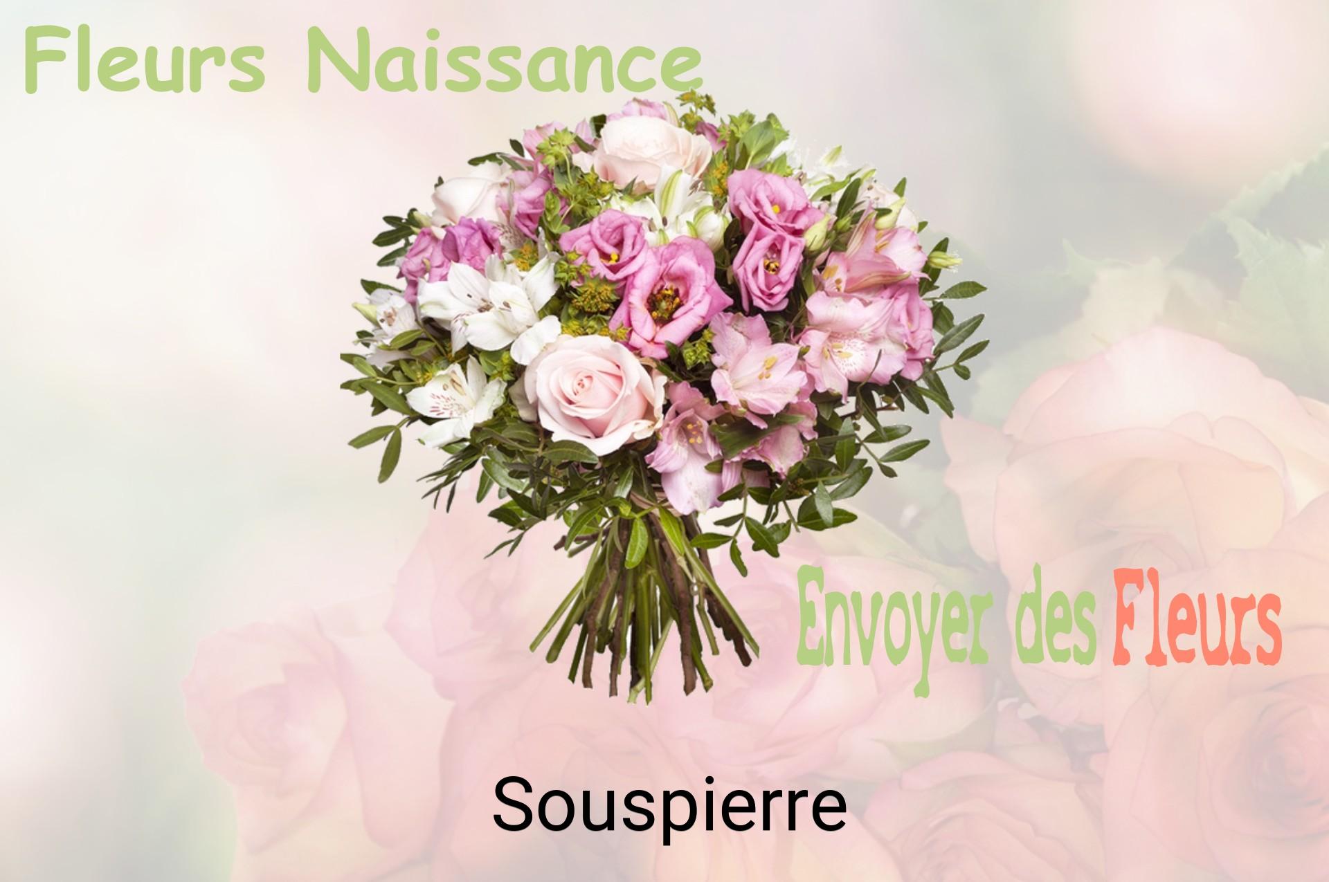 Bouquet de fleurs de naissance livré à Souspierre
